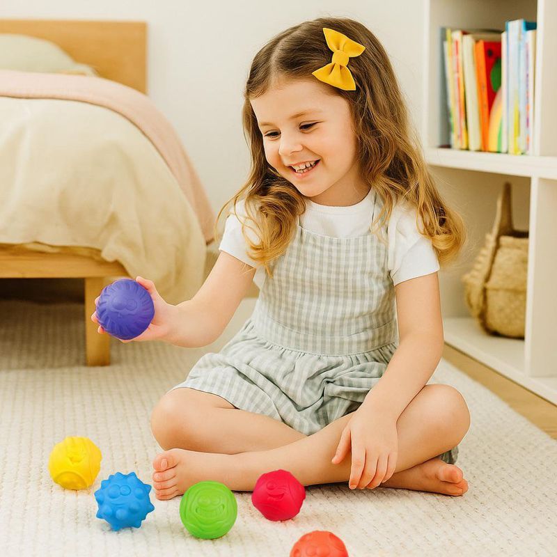 Set 6 Pelotas Con Textura - Playgo
