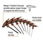 Juego De Llaves Allen Extralargas 8 Pzas - Truper