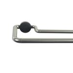 Galería Doble Sombrío Plateada Extensible De 120 - 210 Cm - Inspire