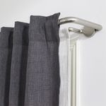 Galería Doble Sombrío Plateada Extensible De 120 - 210 Cm - Inspire