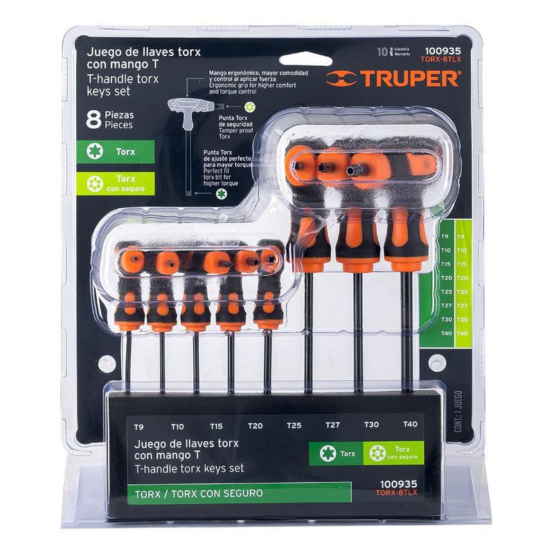 Juego De Llaves Torx Extralargas 8 Pzas - Truper