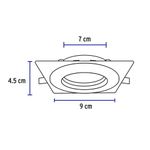 Lámpara LED Dirigible Empotrable Luz De Día 5 W Blanca - Volteck