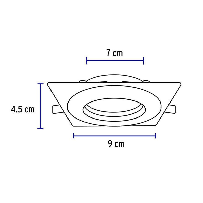 Lámpara LED Dirigible Empotrable Luz De Día 5 W Blanca - Volteck