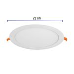 Lámpara LED Redonda Empotrable Luz Cálida 18 W - Volteck