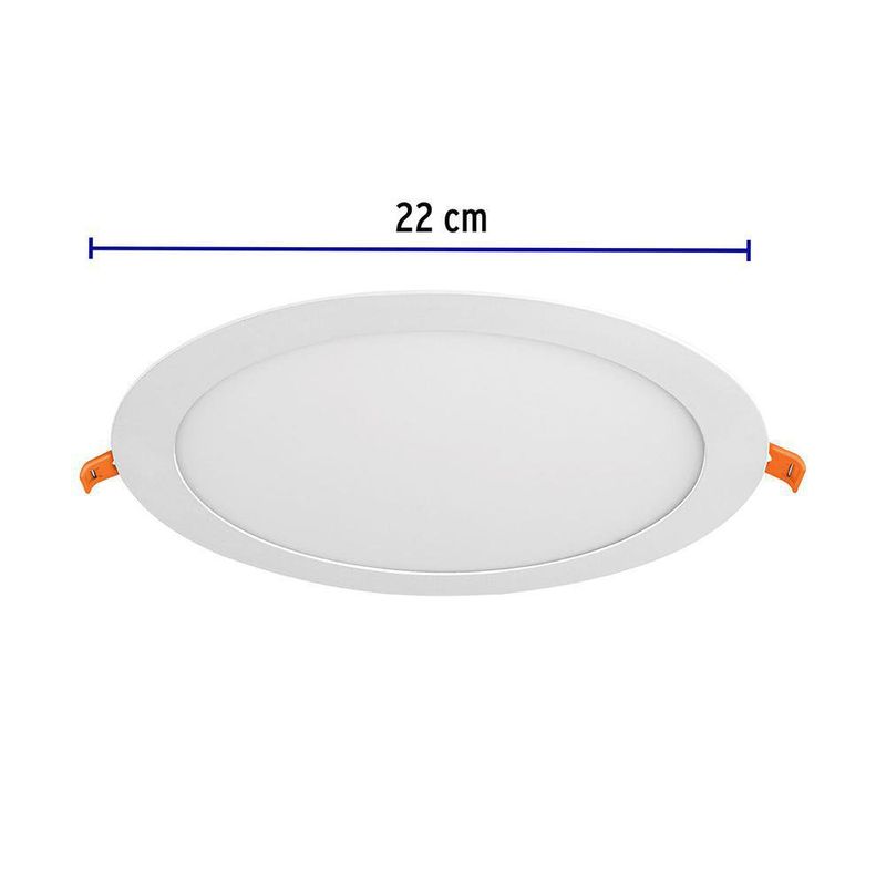 Lámpara LED Redonda Empotrable Luz Cálida 18 W - Volteck