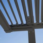 Pérgola Persea Techo Modular Gris 360x320x246 Cm - Naterial