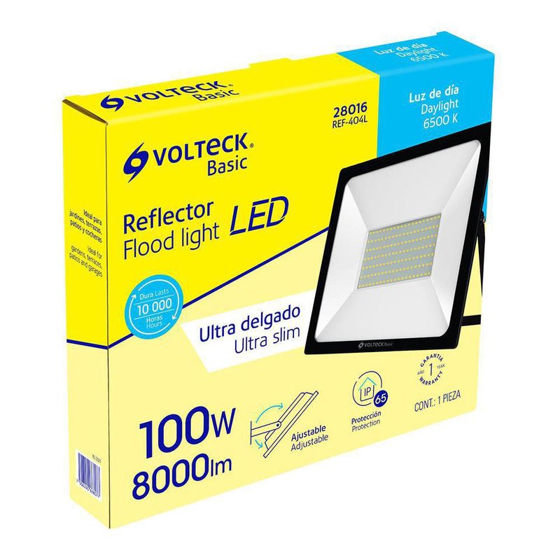 Reflector Ultra Delgado LED Luz De Día 100 W – Volteck