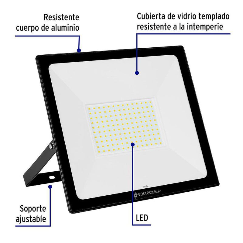 Reflector Ultra Delgado LED Luz De Día 100 W – Volteck