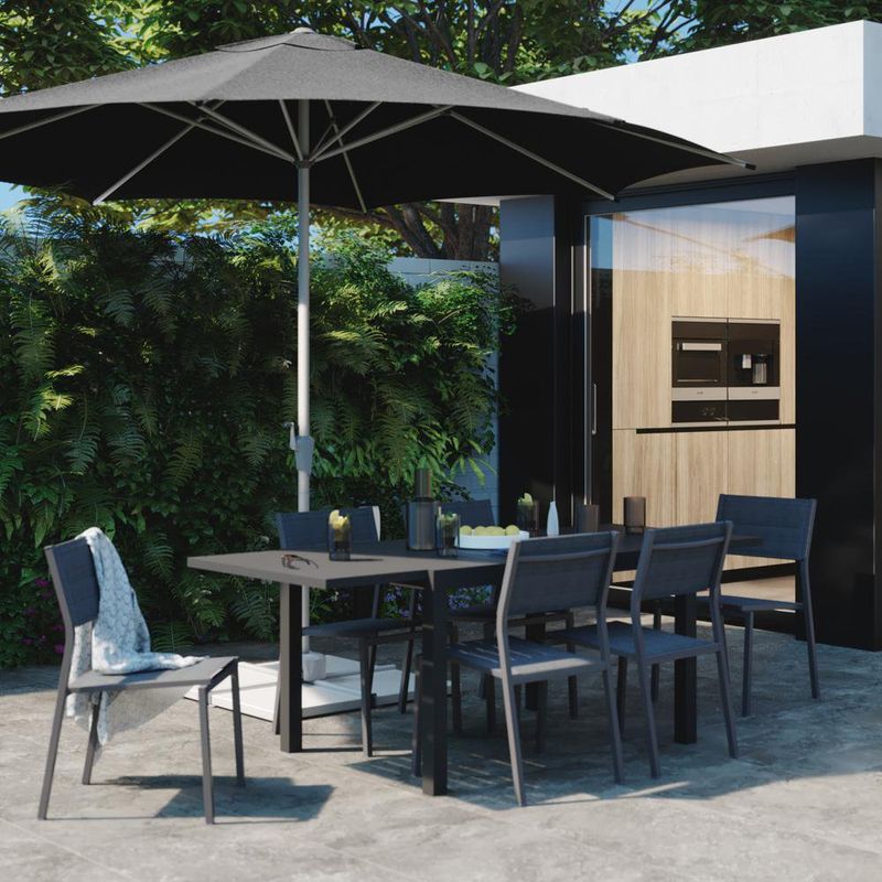 Silla Orion Gris Aluminio 55x46x85 Cm - Naterial