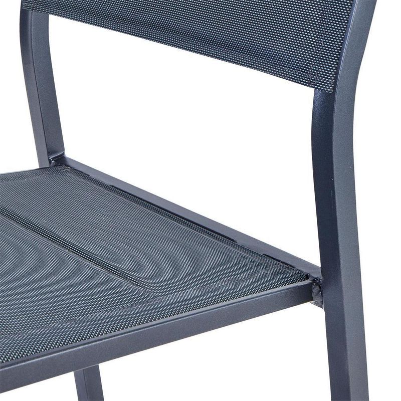 Silla Orion Gris Aluminio 55x46x85 Cm - Naterial