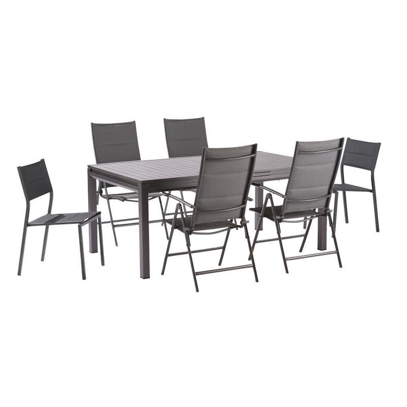 Silla Orion Gris Aluminio 55x46x85 Cm - Naterial