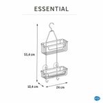 Organizador Para Baño De 2 Niveles Plateado - Sensea