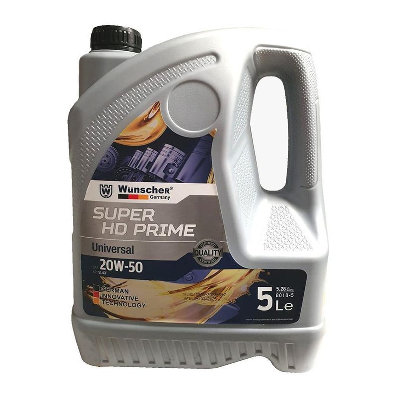 Aceite Para Auto 20W50 5 L - Wunscher