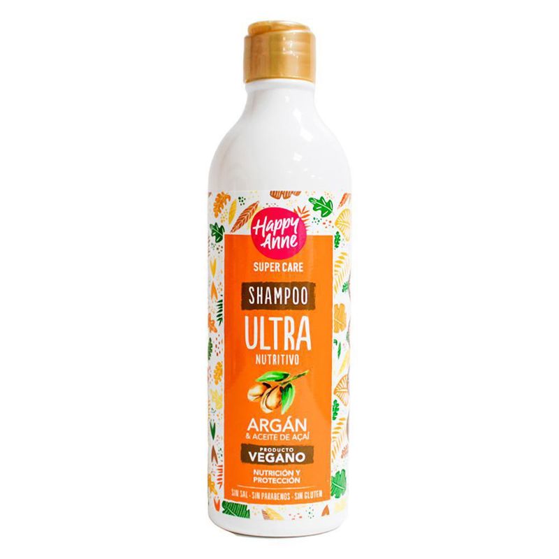 Shampoo Ultra Nutritivo Argán Y Acai 340 Ml - Happy Anne