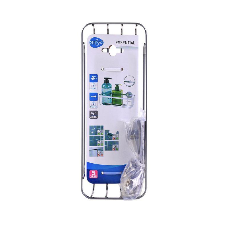 Organizador Metálico Rectangulara Para Baño Essential - Sensea