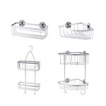 Organizador Metálico Rectangulara Para Baño Essential - Sensea
