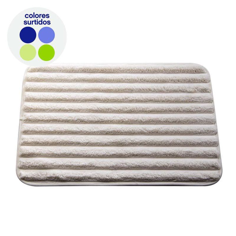 Alfombra Para Baño Líneas 40x60 Cm Colores Surtidos - Viva