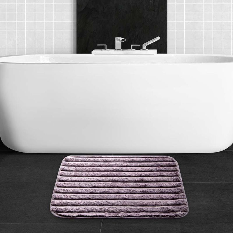 Alfombra Para Baño Líneas 40x60 Cm Colores Surtidos - Viva