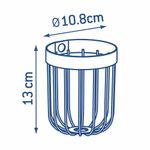 Cesta Redonda Honda Sin Ventosa Para Baño - Sensea