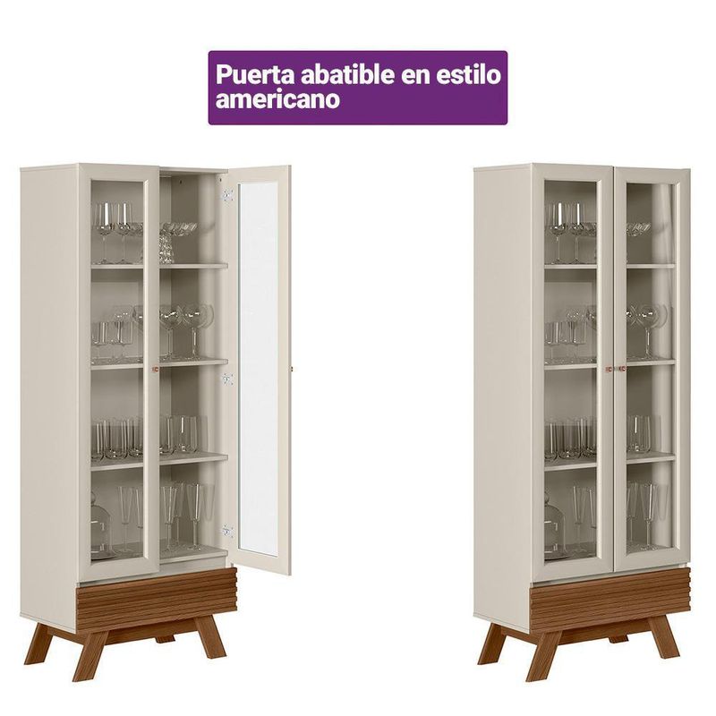 Trinchante Blanco Eris 71x40x185 Cm - Zmobili