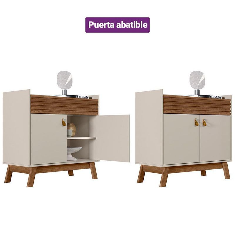 Bufetera Eris Café Y Blanco 2 P 90x43x87 Cm - Zmobili
