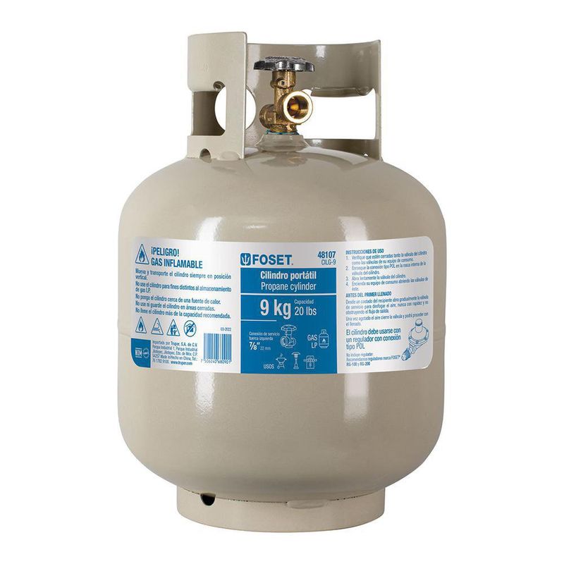 Cilindro De Gas Propano 9 Kg - Foset