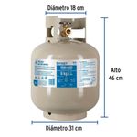 Cilindro De Gas Propano 9 Kg - Foset