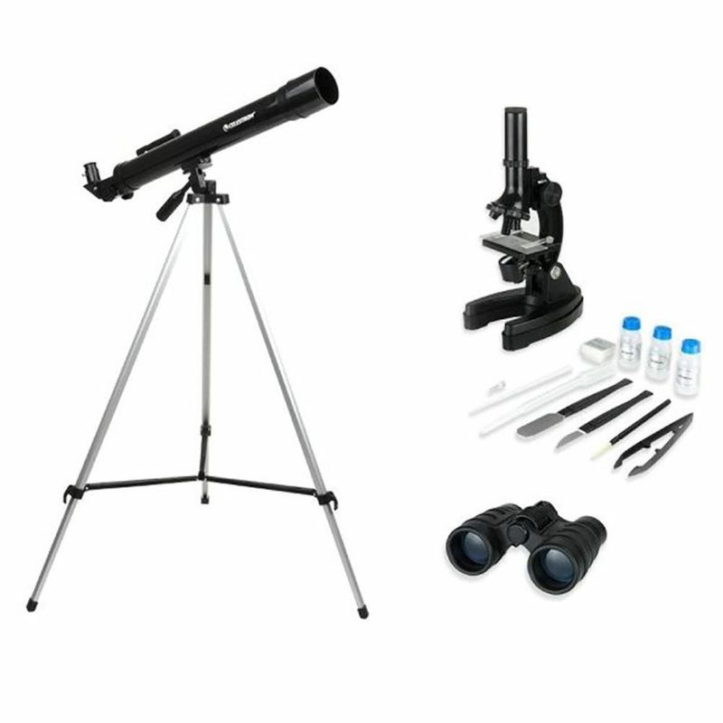 Kit De Telescopio, Microscopio Y Binoculares - Celestron