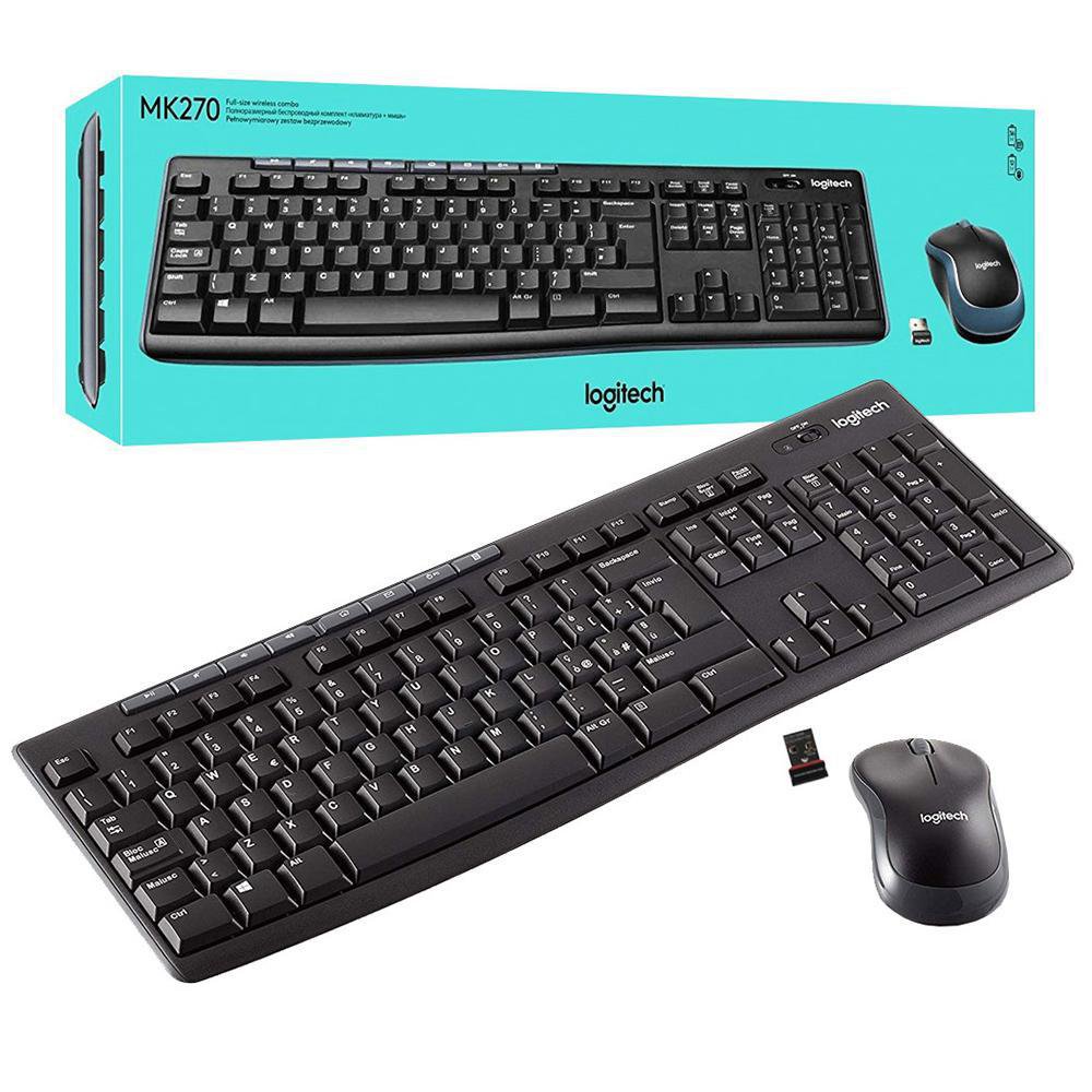 Combo Teclado Y Mouse Inalámbricos MK270 Logitech Cemaco
