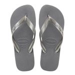 Sandalia Top Fc Gy Em2 Gris Plateado - Havaianas Varias Tallas