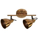 Lámpara Reflectora Bronce Satinado 2 Luces Luz E14 40W - General Lighting