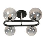 Lámpara De Techo Namoda Negra 4 Luces E14 40W - Zlumini