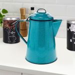 Cafetera De Peltre 1.5 Litros Color Turquesa - Cinsa