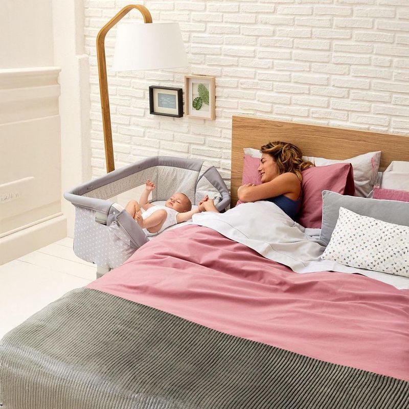 Cuna Colecho Gris Next2Me Dream - Chicco