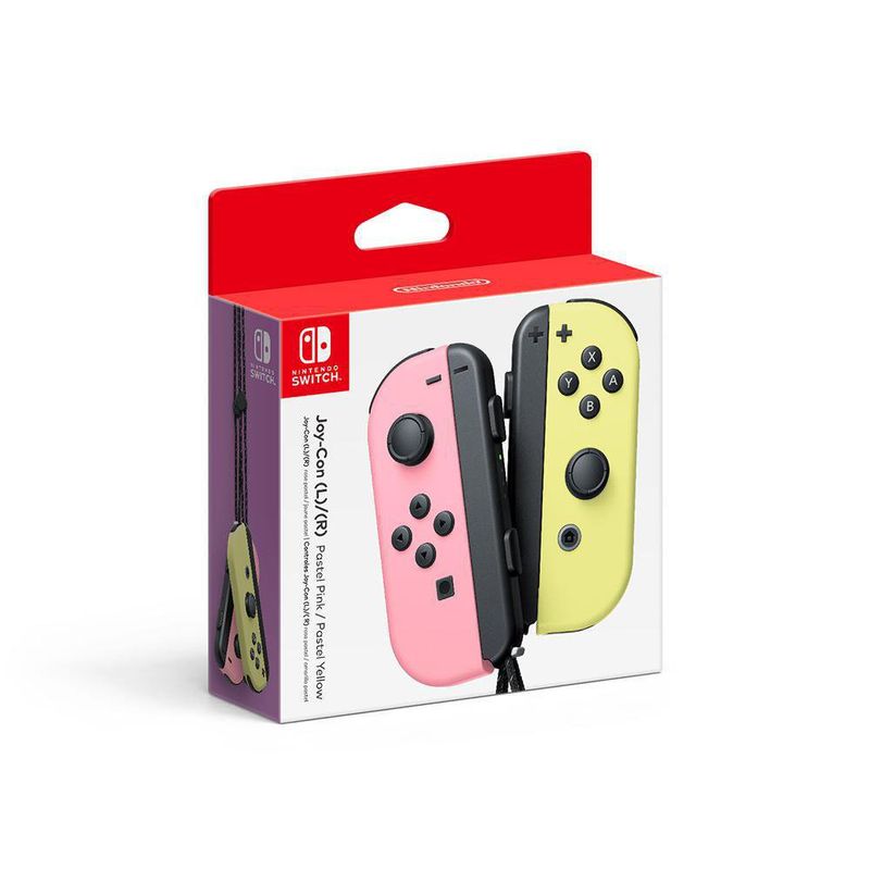 Set de Controles Joycon Rosa y Amarillo Pastel - Nintendo Switch