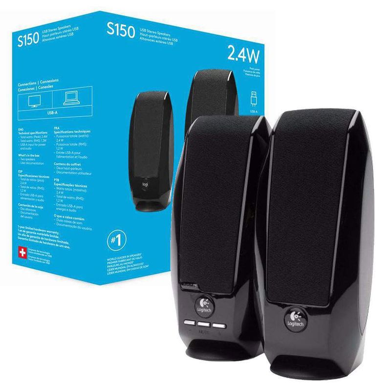 Altavoces Estereo Usb S150 Amr Caja Reta - Logitech