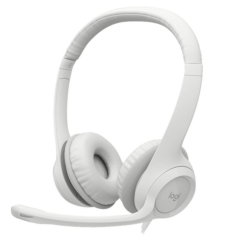 Auricular Usb Blanco Para Computadora - Logitech