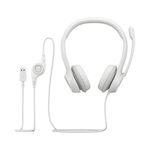 Auricular Usb Blanco Para Computadora - Logitech