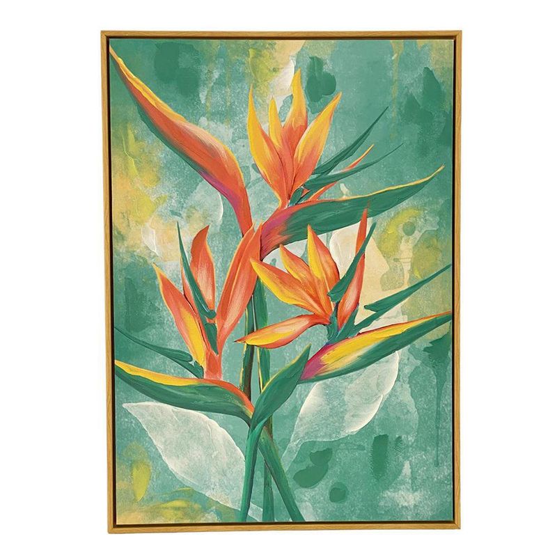 Cuadro Flor Ave Del Paraíso 50x3.5x80 Cm - Concepts