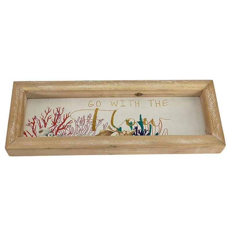 Placa Decorativa Go With The Flow 33x2.44x12 Cm - Concepts