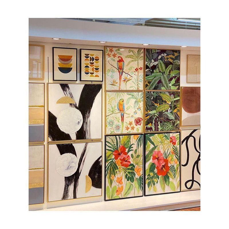Cuadro Decorativo Hojas 60x3.5x60 Cm Diseños Surtidos - Concepts