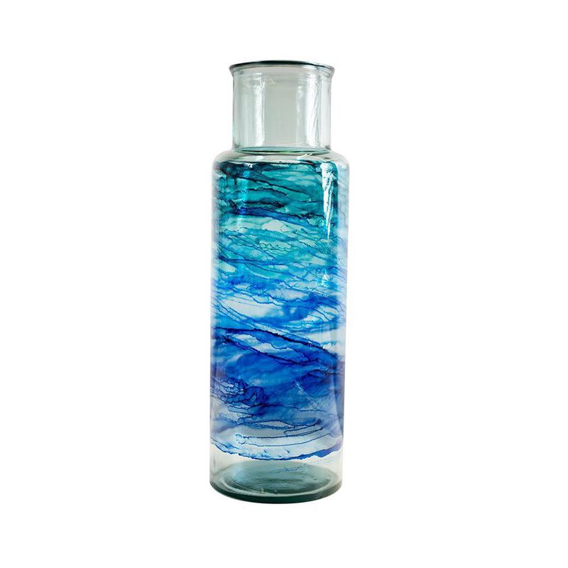 Jarrón Noa Azul 45 Cm - Vidrio San Miguel