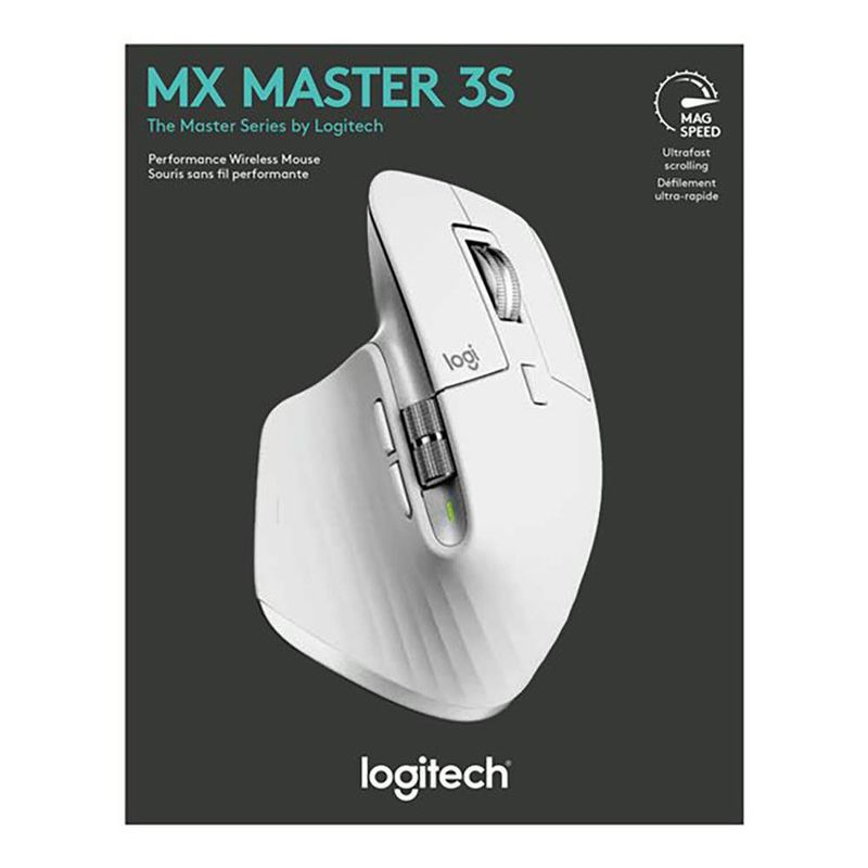 Mouse Inalámbrico Mx Master 3S Ergonómico Gris Pálido - Logitech
