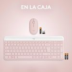 Combo Teclado Y Mouse Inalámbrico Mk470 Rosa - Logitech