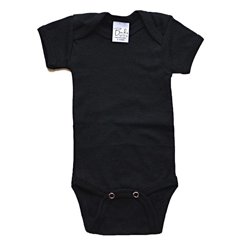 Set De 3 Bodies Manga Corta 0-3 M Colores Surtidos - Buchis