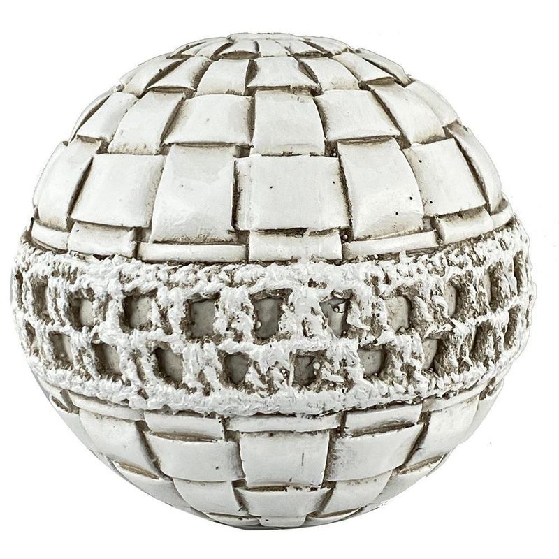 Esfera Decorativa Blanca 8.5x8.5x8.5 Cm - Concepts