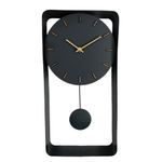 Reloj de Pared Negro Con Péndulo 20x5.5x40 Cm - Concepts