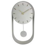 Reloj de Pared Blanco Con Péndulo 20x5.5x40 Cm - Concepts