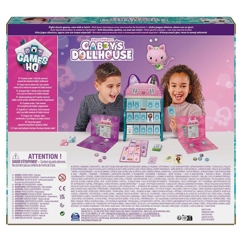 8 Games Under 1 Roof Gabby´s Dollhouse - Cardinal Kids