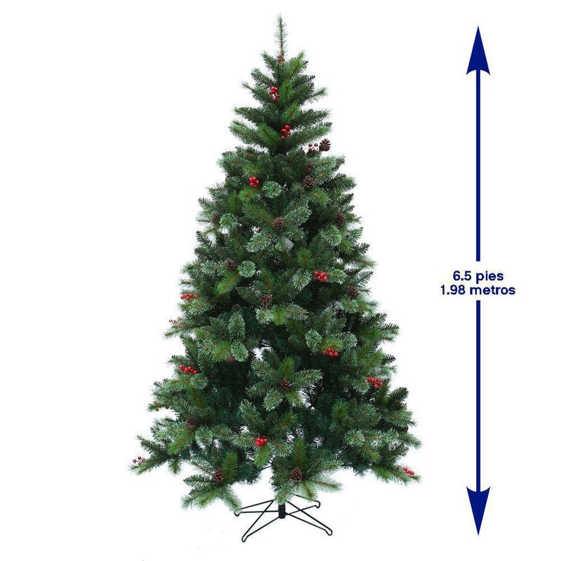 Árbol Rustic con Bayas 6.5 Pies 877 Tips - Scandi